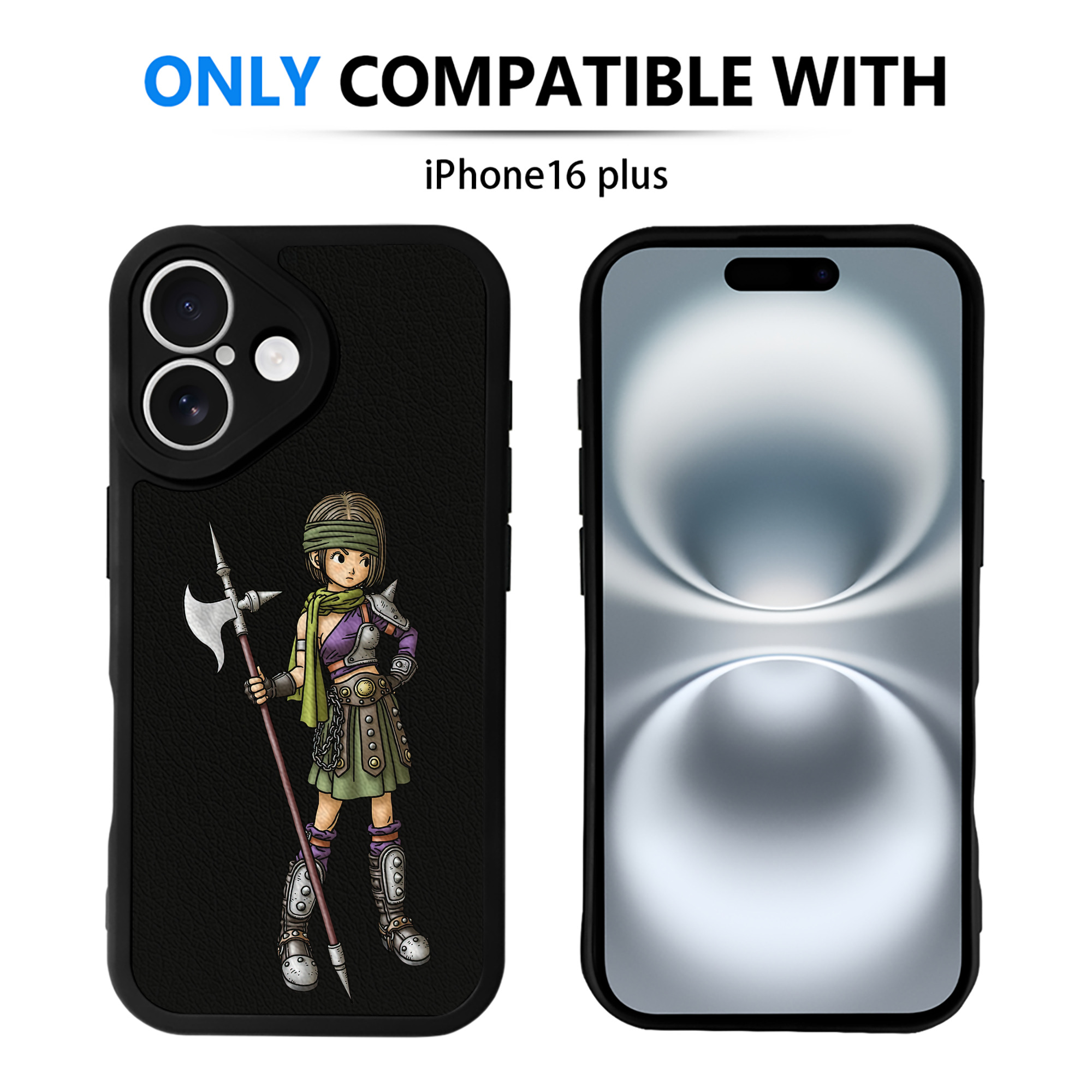（画像用） ドラゴンクエスト Doragon Kuesuto Dragon Quest 【iPhone 16シリーズ対応】シリコンスマホケース（レザー調） 材質：シリコン